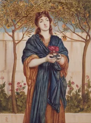 Priestess offering Poppies, 1864